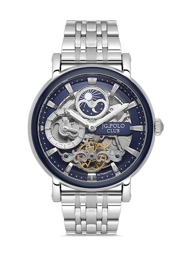 Jg Polo Club Jpc.s02014m.2 Otomatik Çelik Kordon Erkek Kol Saati Gümüş