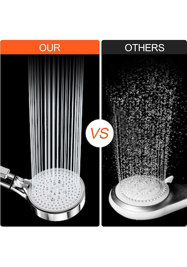 Qianfan 5 Püskürtme Türüne Sahip El Duşu, Duş Başlığı, Yağmur Krom