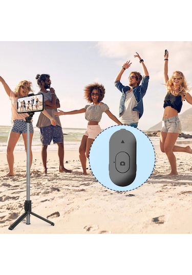 Buffer Masaüstü Tripod Olabilen Telefon Tutuculu Kablosuz Kumand