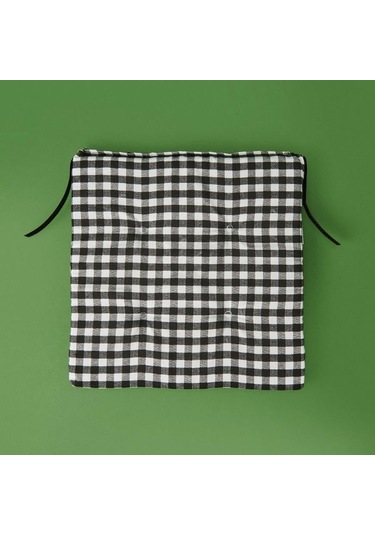 Evidea Soft Guarda Sandalye Minderi - Siyah - 38x38 Cm Siyah