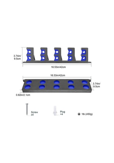 Novahub 10 Olta Askısı - Kolay Montaj, Eva Köpük Kaplamalı, 4 Renk Seçeneği, Ergonomik Tasarım Mavi