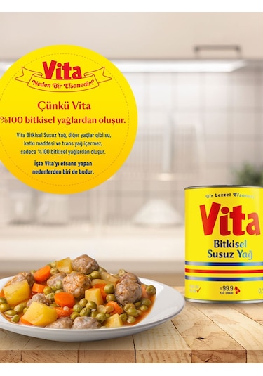 VITA BITKISEL SUSUZ MARGARIN 2 L + 1 L