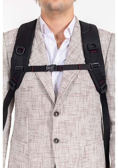 Dada Çok Bölmeli Siyah Okul Sırt Çantası Usb Soket 15,6 İnç Su Geçirmez Oxford Kumaş