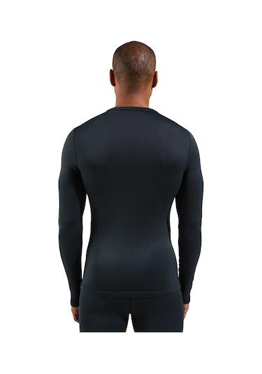 Odlo Odlo Fundamentals Active Warm Bl Top Crew Neck L/s Erkek Siyah İçlik Üst 6000 Siyah