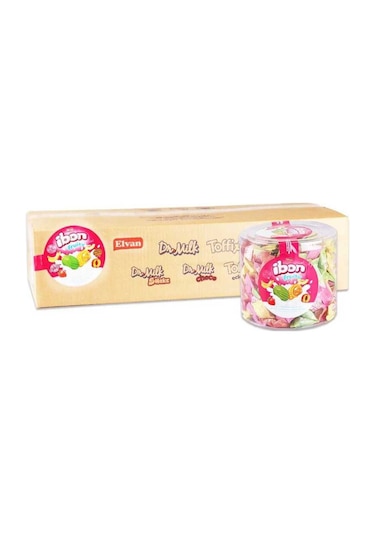 Ibon Sütlü Meyveli Şeker 1000 Gram 8 Kutu (1 Koli)