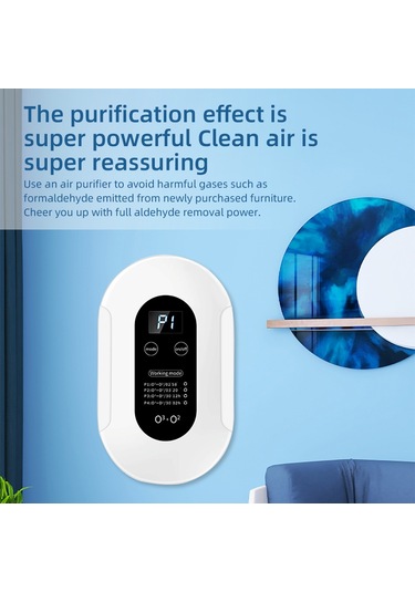 Reedark Taşınabilir Hava Temizleyici - Duman, Koku Ve Formaldehiti %99,3 Temizler, 4 Modlu Sessiz Çalışma 33db Beyaz
