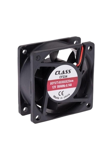 Class 60X60X25Mm Dc 12Volt Fan 1Adet