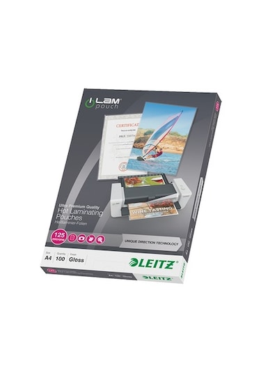 Leitz 7481-00 Laminasyon Poşeti A4 125Micron.