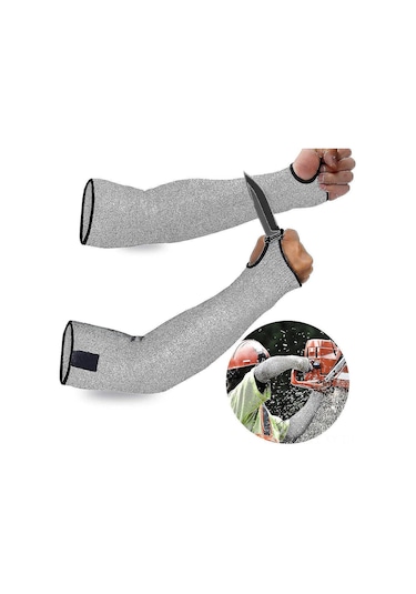 Shineyee Kesmeye Dayanıklı Kol Koruyucu Kolluk - Hppe+nylon Malzeme - 45cm - Ağır İşler İçin Çok Renkli