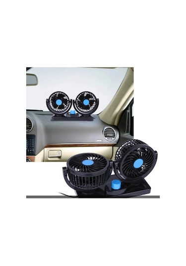 Replax 12 Volt Araç Içi Torpido Üstü Çift Fanlı Oto Vantilatör 36