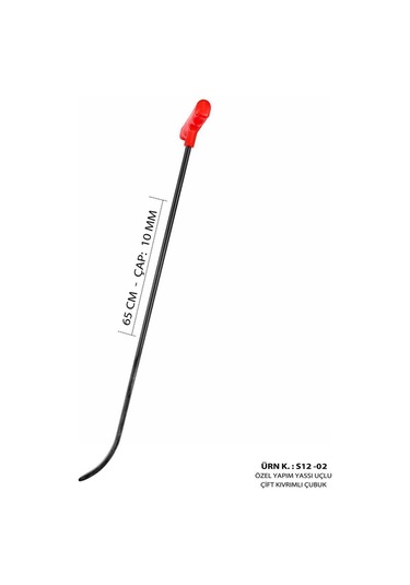 2'li Özel Yapım Yassı Uçlu Boyasız Göçük Düzeltme Çubuk Seti, Pdr Çubuk Seti - S12-set