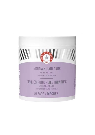 First Aid Beauty Ingrown Hair Pads - Batık Tüyler İçin Biyolojik Olarak Bozunabilen Diskler X60