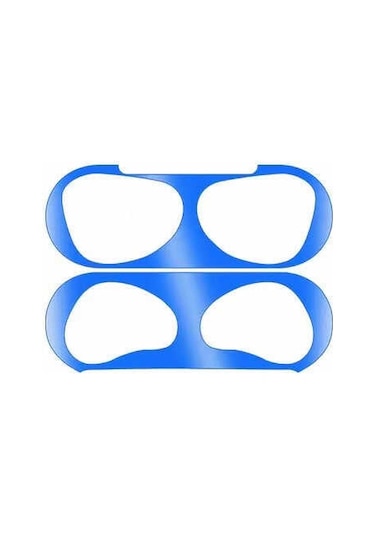 Ekılıf - Airpods 3. Nesil Uyumlu - Toz Kir Önleyici Sticker - Mavi