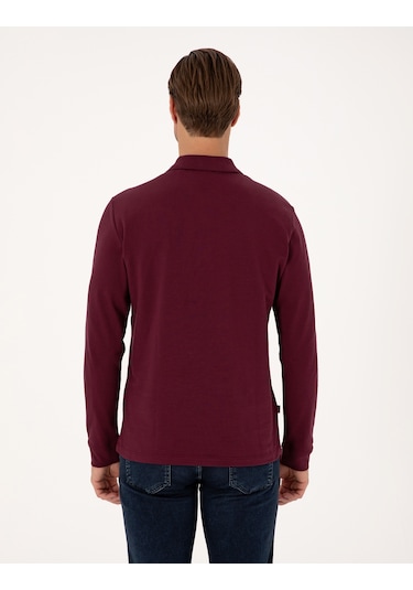 Pierre Cardin Erkek Bordo Sweatshirt 50314046-vr014 Bordo