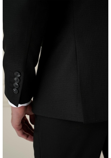 Efor Tk 910 Slim Fit Siyah Spor Takım Elbise Siyah