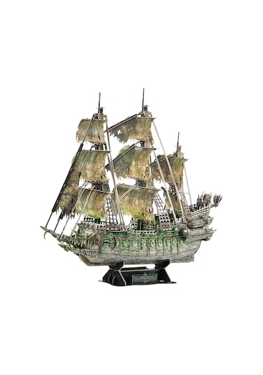 Uçan Hollandalı Korsan Gemisi 3d Puzzle 360 Parça Led işık