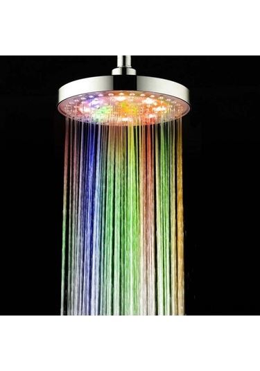Novahub Renkli Led Duş Başlığı - 8 Işık, 7 Renk, Otomatik Aç, Abs Malzeme Diğer