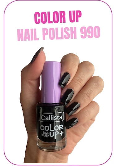 Callista Color Up Nail Polish Oje 990 Bossgirl Black - Siyah