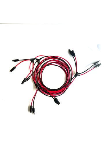 7 + 7 Metre 6 Lı Mc4 Solar Konnektör 6 İn 1 Kablolu Paralelleme