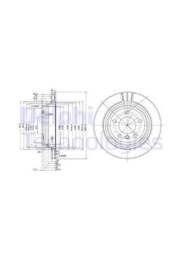 Delphı Fren Dıskı Arka Havalı Bmw E39 96 03 IS00-DELPHI BG3042