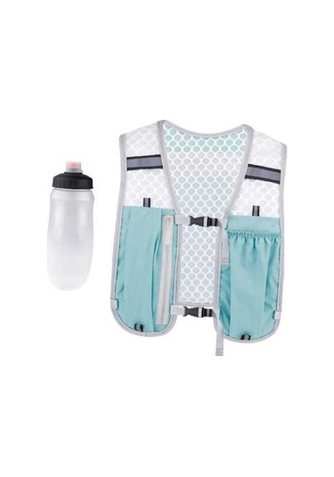 Pazly Hidrasyon Yeleği Hafif Günlük Sırt Açık Mavi Renk Açık Mavi