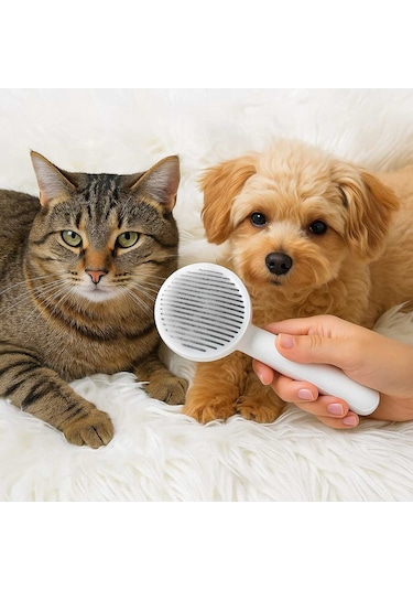 Evcil Hayvan Kedi Köpek Basmalı Tarak Lüks Key Pet Comb