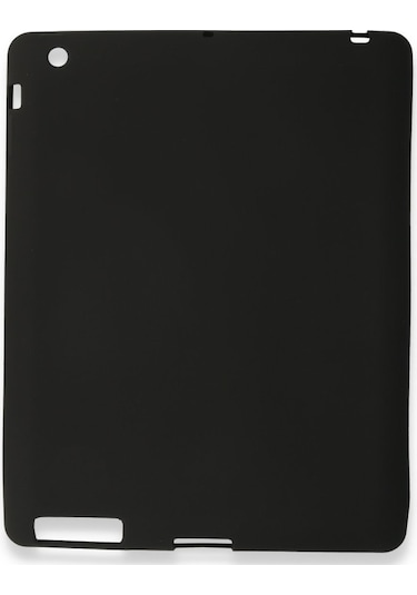 Apple Uyumlu  iPad 4 9.7 Kılıf Evo Tablet Silikon - Siyah Diğer
