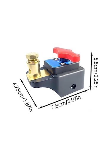 Youmex 12v-24v Akü Kesici Anahtarı - Tek Tıklamayla Güç Kontrolü, Bot, Kara Kamyon, Karavan İçin Üst Montajlı Akıllı Güvenlik Anahtarı