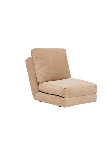 Pafu Taida Tekli Katlanır Yataklı Uzanma Koltuğu Krem