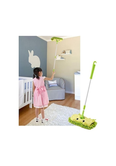 Çocuk Paspas 180 Rotasyon Derin Temizlik Paspas Beyaz