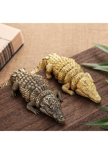 Suntek Timsah Heykelcik Simülasyon Modeli Oyuncak Hediye 20 Santimetre