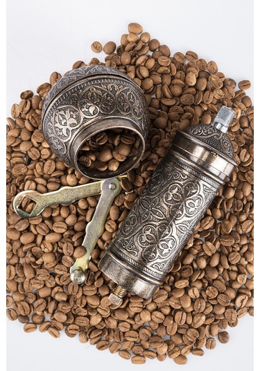 Gaziantep Otantik Kahve Değirmeni Baharat Değirmeni Yük:18cm Eni:6,0cm Ağırlık:450gr