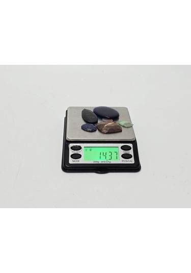 Kabaşon Kesim Kuvars Doğal Taş 14,3 Gram Lot 20 renkli
