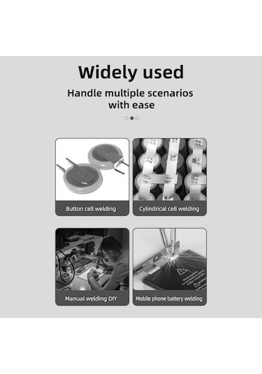 Vkemall Punta Kaynak Makinesi Pil Nokta Kaynak Makinesi Taşınabilir Nokta Kaynak Makinesi 2200mah Lityum Pil Gri