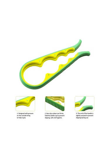 Kavanoz Açıcı, Silikon Kolu Şişe Kapak Kapağı Kapağı, Kolay Bükülme Aracı, Yaşlı Ve Artrit Hastaları İçin Açıcı Olabilir Inox
