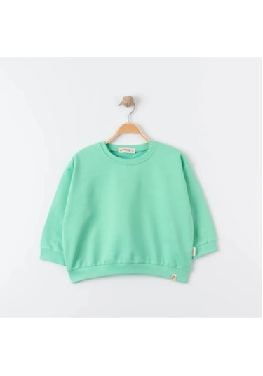 Tiffany Tekstil Tiffany Sweatshirt Oversize Theme Mint-10857 Mint Yeşili