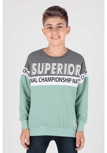 Ahengim Erkek Çocuk Superior Baskılı Trend Sweatshirt Ak15118 001