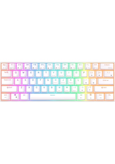 Royal Kludge RK61 RK61SM-WHIT-H 60% Kablosuz Us Gaming Klavye