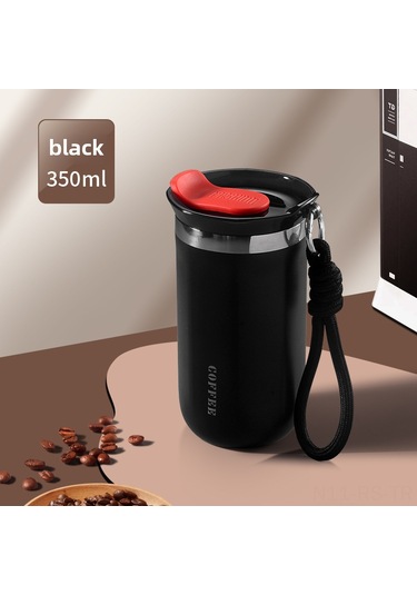 Reedark 304 Çelik Isı Yalıtımlı Kupa Kadınlar İçin 350ml Siyah Özenli Tasarım Termos Bardak 350-500ml Diğer