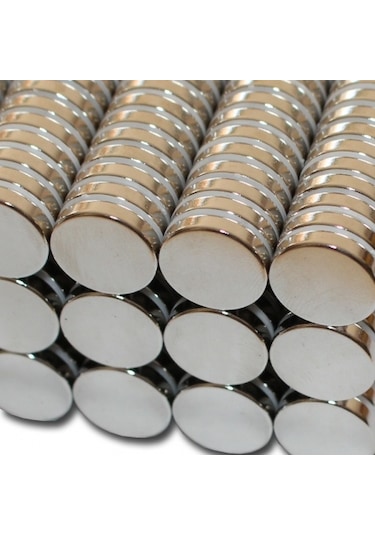 10 Adet Çap 15Mm X Kalınlık 3Mm Güçlü Yuvarlak Neodyum Mıknatıs