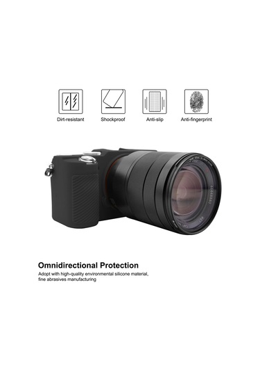 Sony A7c / Ilce-7c İçin Puluz Yumuşak Silikon Koruyucu Kılıf Siyah