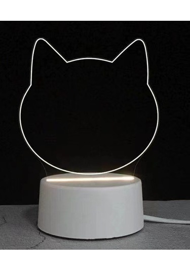 Yaratıcı Led Yazı Tahtası 7 Renkli Gece Lambası, Dokunmatik Ve Uzaktan Kumanda 7 Çok Renkli