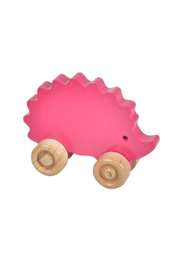 Woodnjoy Wood & Joy Doğal Ahşap Kirpi Hareketli Eğitici Oyuncak