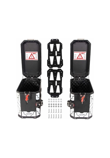 Gp Kompozit Alüminyum Yan Çanta Seti Siyah 40 Lt X 2