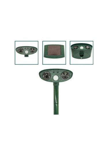 Tongxida Öğle Güneşli Aile Bahçe Kedi Köpek Ultrasonik Kovucu Dış Mekan Su Geçirmez Enerjili Hayvan Kovucu