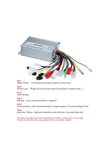 Samdoo 36v-48v 350w Elektrikli Bisiklet Hız Kontrol Cihazı - Fırçasız Dc Motor Regülatörü