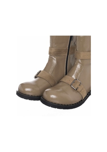 41-42-43-44 Numara K111-3 Vizon Kadın Büyük Numara Bot Çizme Vizon