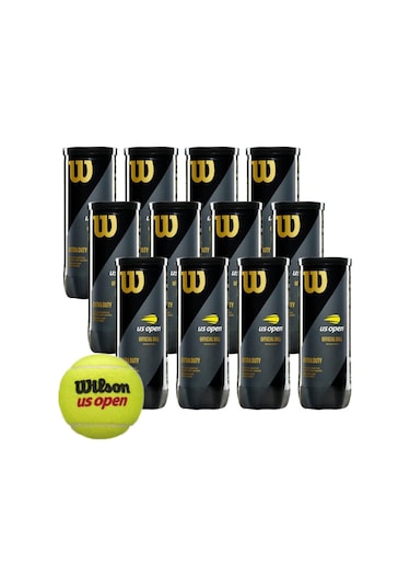 Wilson 12 Kutu Wilson Us Open Tenis Topu Vakum Ambalajda Wrt10620