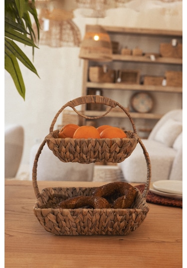 Meander Su Sümbülü 2 Katlı Kare Sunumluk 5120 992256 Diğer