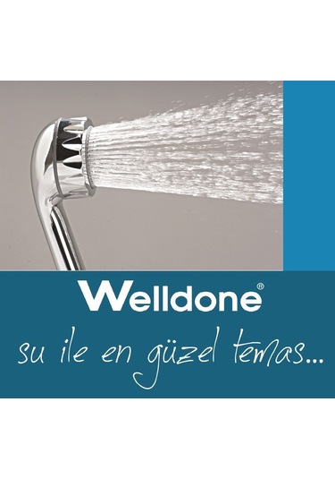Welldone Prestij 5 Fonksiyonlu Duş Başlığı Krom